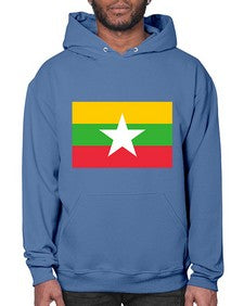 Myanmar 1398# - world flags- Hoodie