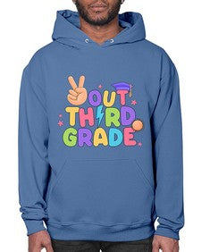 Peace Out third Grade Peace 648# - third grade- Hoodie