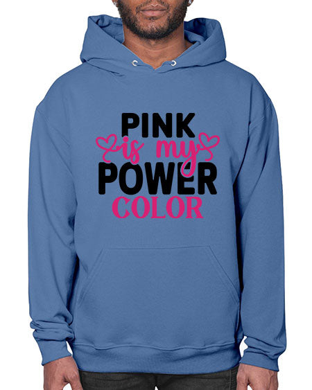 Pink is My Power Color 11# - breast cancer- Hoodie