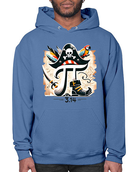Pirate Pi Day Sublimation Design 39# - pi- Hoodie