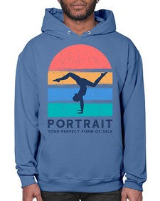 Portrait Your Perfect Form of Self 492# - yoga- Hoodie