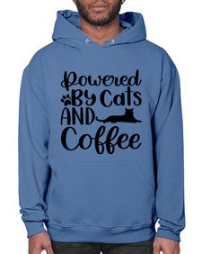 Powered By Cats And Coffee Style 102# - cats- Hoodie