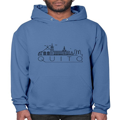 Quito Minimal Skyline 1700# - cities- Hoodie