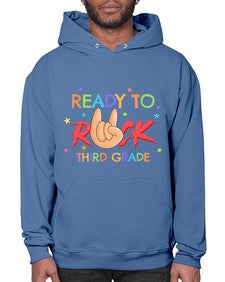 Ready to Rock third Grade 737# - third grade- Hoodie