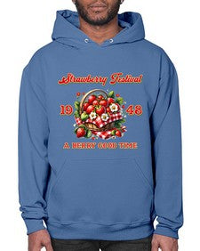 Retro Berry Strawberry Festival 1503# - strawberry- Hoodie