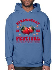Retro Strawberry Festival 1504# - strawberry- Hoodie