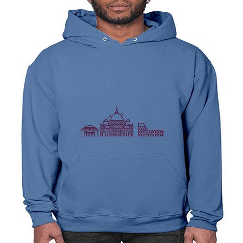 Rome 1749# - cities- Hoodie