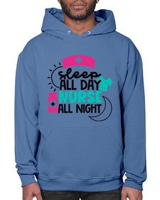 Sleep All Day Nurse All Night Style Style 1397# - nurse- Hoodie