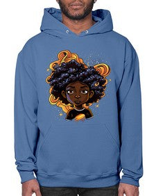Sparkling Black Girl Design 12# - black girls or women- Hoodie