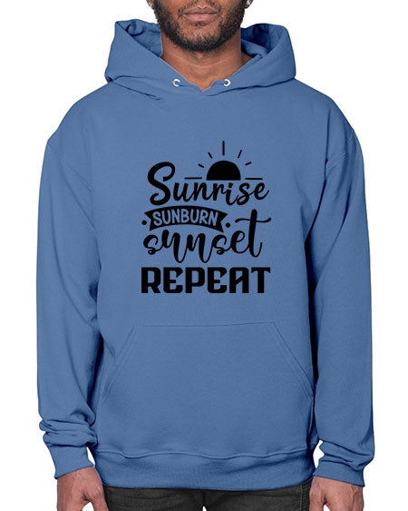 Sunrise sunburn sunset repeat 01# - summer- Hoodie