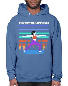 The Way to Happiness 566# - yoga- Hoodie