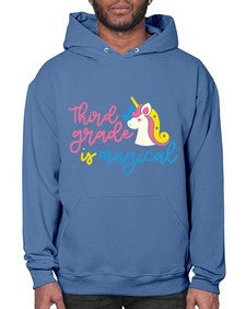 Third Grade Is Magical 963# - third grade- Hoodie