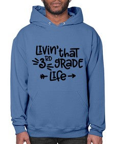 Third Grade Life 967# - third grade- Hoodie