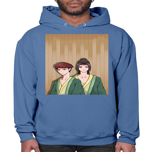 Two man in a hot spring 18# - anime- Hoodie