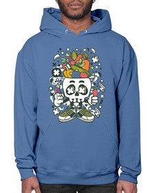 Vegetable Skull Head 1195# - skull and bones- Hoodie
