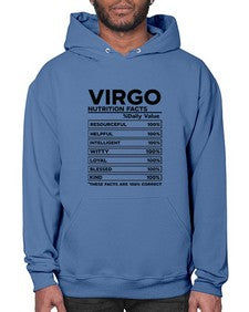 Virgo Nutrition Facts 530# - virgo- Hoodie