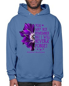 You may not remember but I will never forget alzheimer 223# - alzheimers- Hoodie