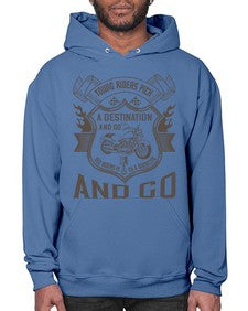 Young riders pick a destination and go old riders pick a dissection and go 84# - motorcycle- Hoodie