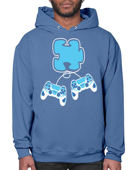 autism awareness gamer puzzle piece 11# - autism- Hoodie