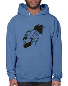 beardman 44# - black boys or men- Hoodie