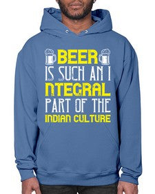 beer is such an integral part of the indian culture 652# - beer- Hoodie