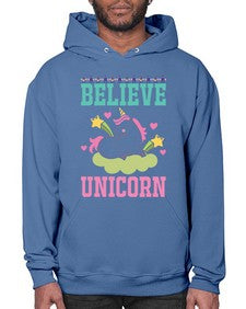 believe unicorn 45# - unicorn- Hoodie