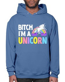 bitch im a unicorn 61# - unicorn- Hoodie