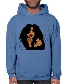 black women - queen 55# - black girls or women- Hoodie
