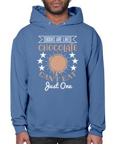 books are like chocolate cant eat just one 57# - chocolate- Hoodie