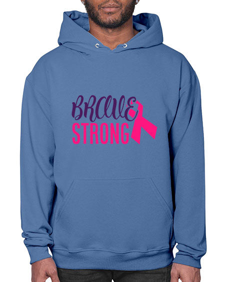 brave strong Style 15# - breast cancer- Hoodie