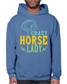 crazy horse lady Style 10# - horse- Hoodie