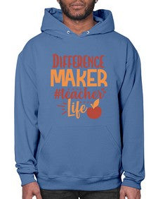 difference maker teacher life 710# - teacher- Hoodie