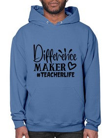 difference maker teacherlife Style 121# - teacher- Hoodie