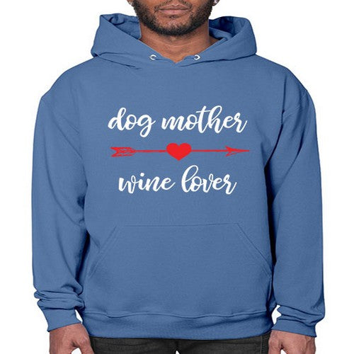 dog mom wine 84# - dogs- Hoodie