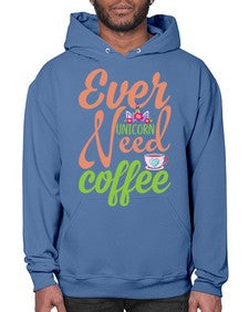 ever unicorn need coffee 125# - unicorn- Hoodie