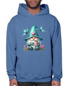 gnome with butterfly 14# - gnome- Hoodie