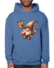 gnome with butterfly 22# - gnome- Hoodie