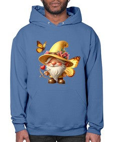 gnome with butterfly 27# - gnome- Hoodie