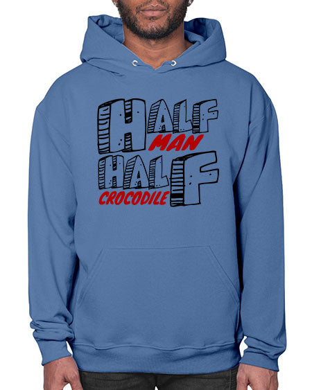 half man half crocodile - alligator- Hoodie
