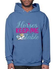 horses keep me stable 170# - unicorn- Hoodie