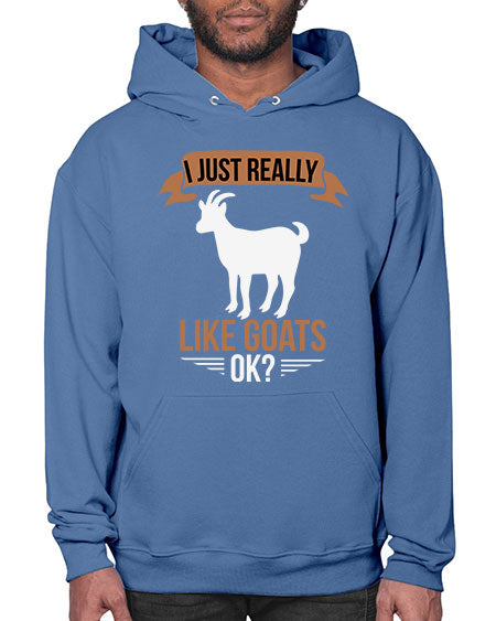 i just really like goats ok Style 3# - goat- Hoodie