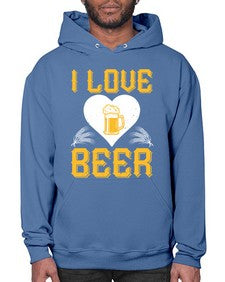 i love beer 1135# - beer- Hoodie