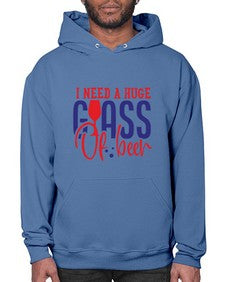 i need a huge glass of beer 1151# - beer- Hoodie