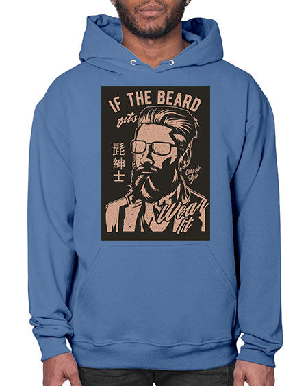 if the beard fits wear it cs 151# - bears - animals- Hoodie