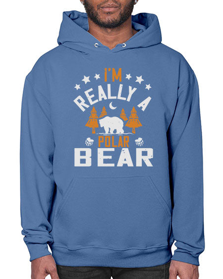 im really a polar bear 147# - bears - animals- Hoodie