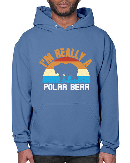 im really a polar bear 149# - bears - animals- Hoodie