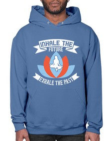 inhale the future exhale the past  336# - yoga- Hoodie