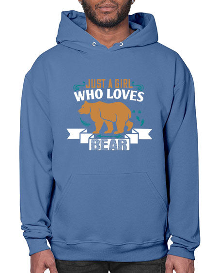 just a girl who loves bear 157# - bears - animals- Hoodie