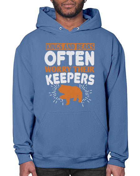 kings and bears often worry their keepers 165# - bears - animals- Hoodie