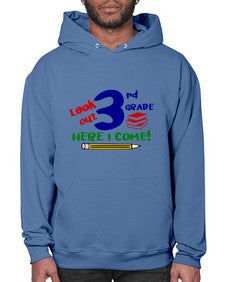 look out third grade 510# - third grade- Hoodie